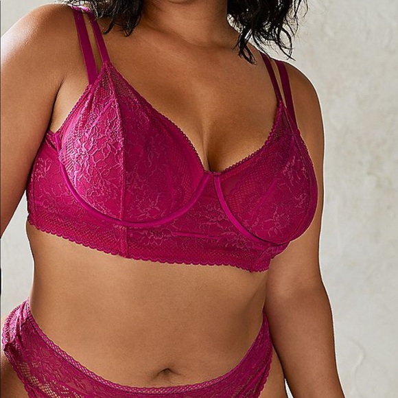 Sold - Torrid Unlined Bra and lace Thong set - Picture 2 of 5
